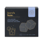 Black Here's How box for the Jupiter stainless steel cocktail chillers