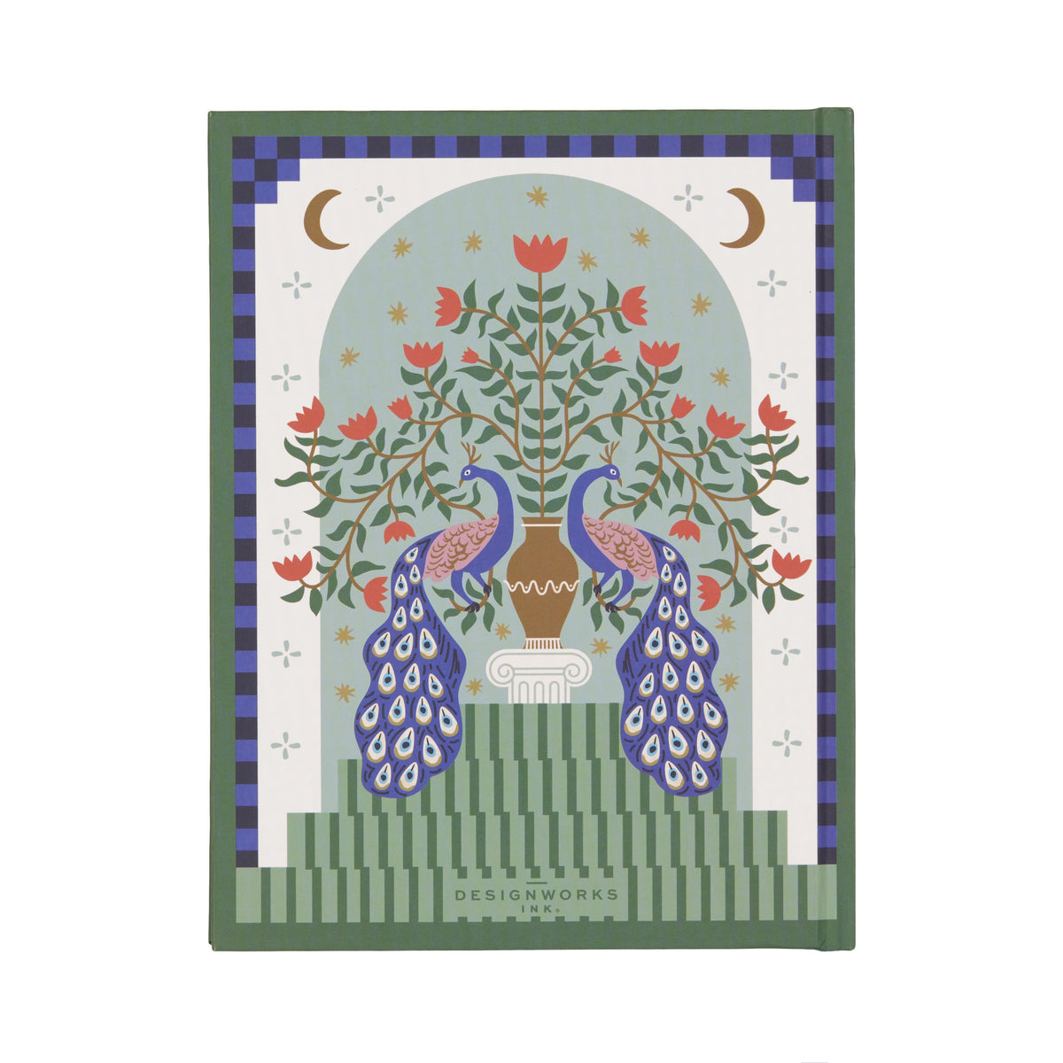 Front cover of the peacock journal, flat on