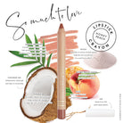 Lük Beautifood natural lipstick crayon in Honey Peach — with gift packaging