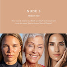Lük Beautifood Instant Glow Skin Tint in Nude 5 - Medium Tan — shade guide