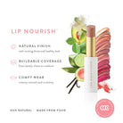 Lük Beautifood Lip Nourish natural lipstick in Rosé — range benefits at a glance