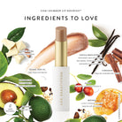 Lük Beautifood Lip Nourish natural lipstick in Chai Shimmer — key ingredients