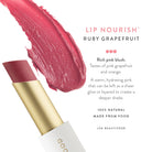 Lük Beautifood Lip Nourish natural lipstick in Ruby Grapefruit — benefits of this shade