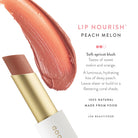 Lük Beautifood Lip Nourish natural lipstick in Peach Melon — shade description