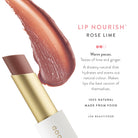 Lük Beautifood Lip Nourish natural lipstick in Rose Lime — shade description