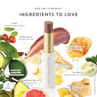 Lük Beautifood Lip Nourish natural lipstick in Rose Lime — key ingredients