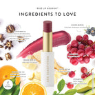 Lük Beautifood Lip Nourish natural lipstick in Rosé — key ingredients
