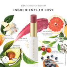 Lük Beautifood Lip Nourish natural lipstick in Ruby Grapefruit — key ingredients