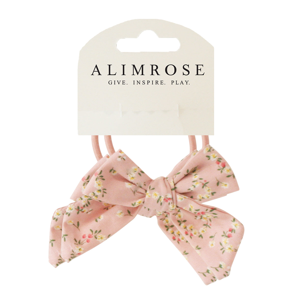 Bow Hair Tie Set – Posy Heart (Set of 2)