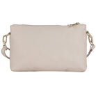 Vanilla cross body bag from the front, strap looped at either side