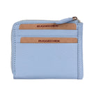 Back of the powder blue wallet, showing the slots on the other side