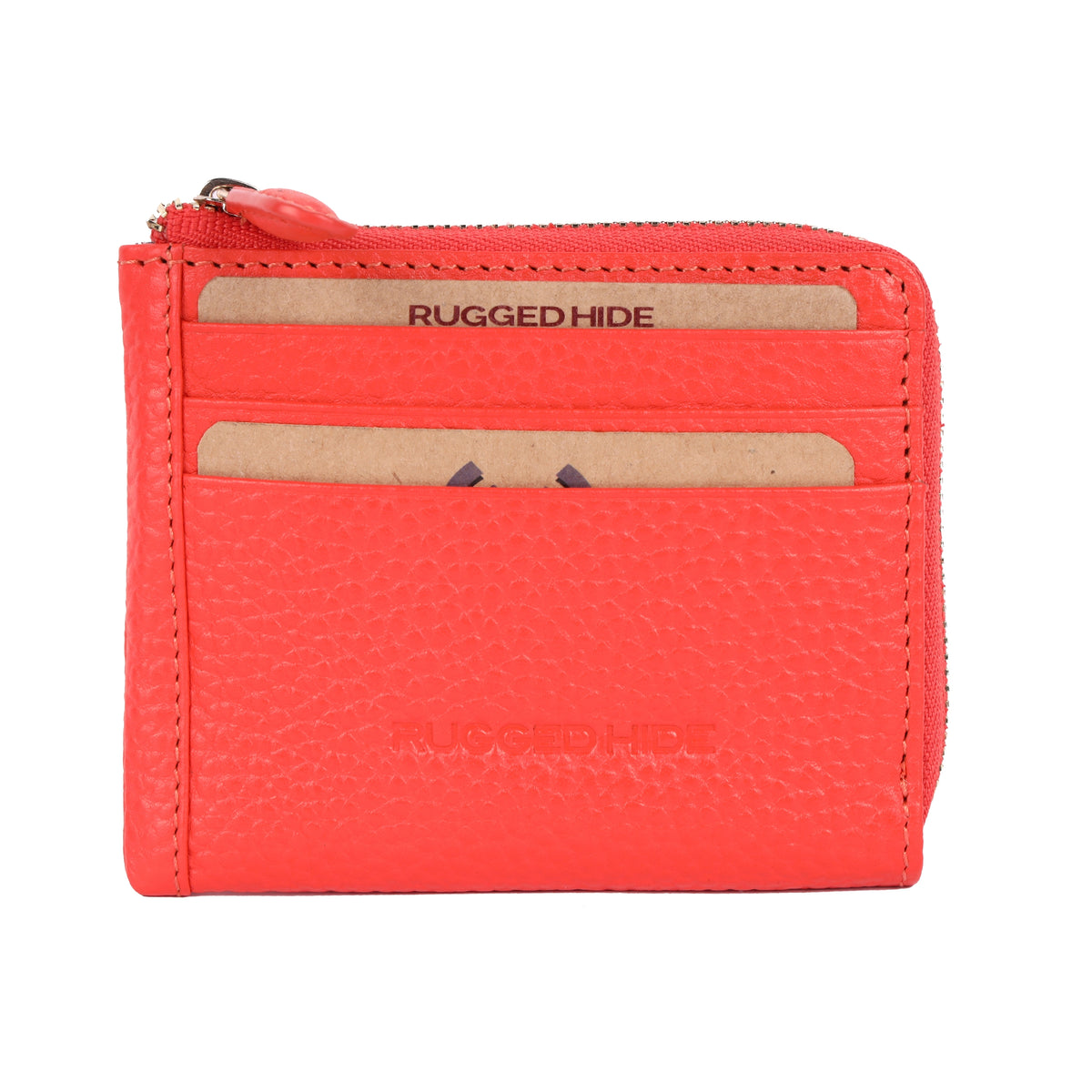 Back of the mandarin wallet, showing the slots on the other side