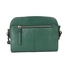 Back of the green bag, showing the zip pocket across it