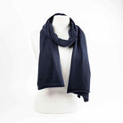 MAISON FANLI Lea Cashmere Blend Scarf- Navy
