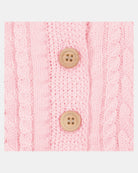 Organic Cardigan Yummy Misty Rose