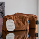 Tan Salus Travel Essentials Set travel bags with swing tag