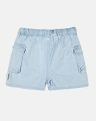Back of the Billy shorts showing the elasticised waist and the cargo pocket on each side