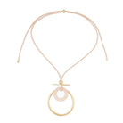 Full adjustable cord of the Belgium necklace in gold