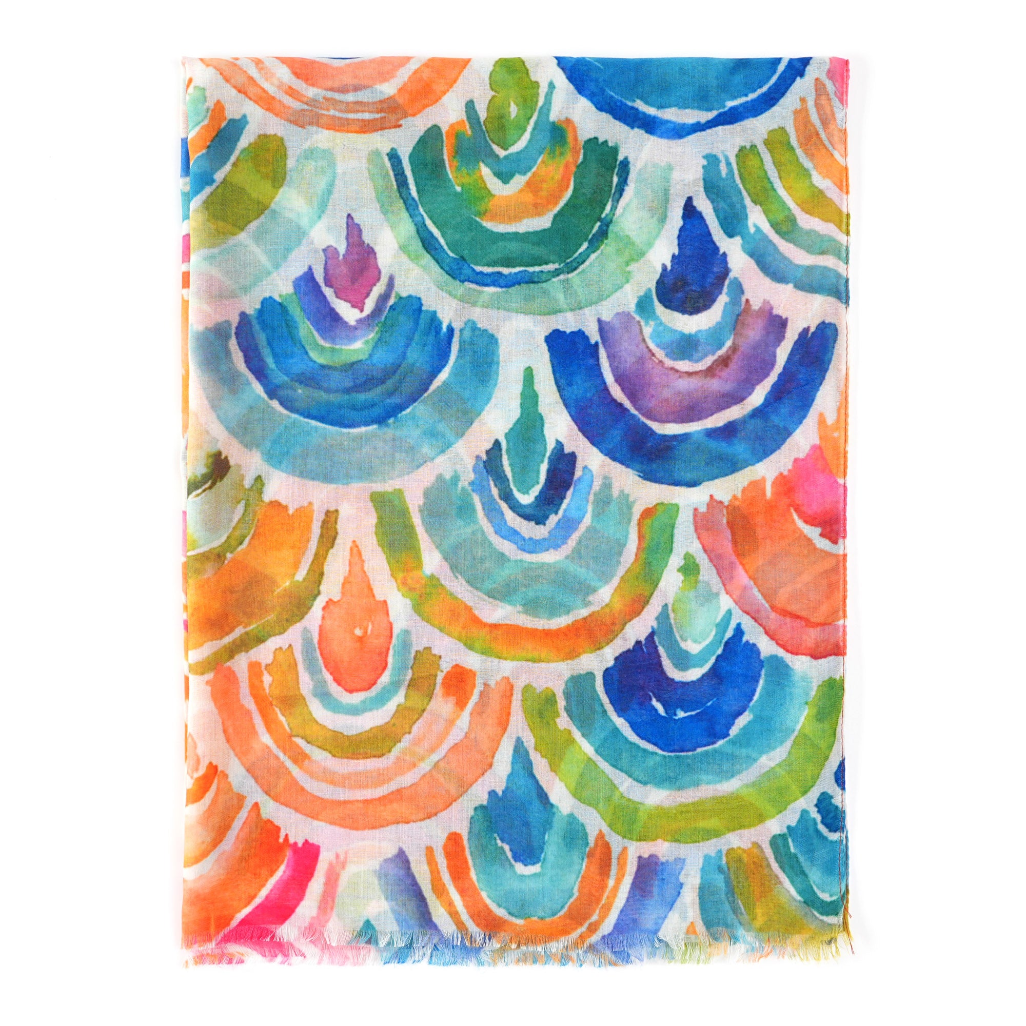 Close-up of the watercolour arch print