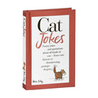 Cat Jokes by Helen Exley, a red hardback with a white front panel, the title in black and red script and a small cartoon cat