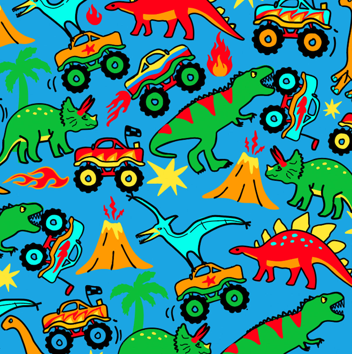 Dinosaurs and Monster Trucks Babychino Cup 4oz