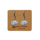 Fabienne Pearl Drop Huggie earrings in rose gold