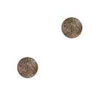 Fabienne 10mm Plain Disc post earrings in silver