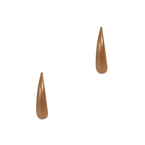 Fabienne Long Waterdrop fish hook earrings in rose gold