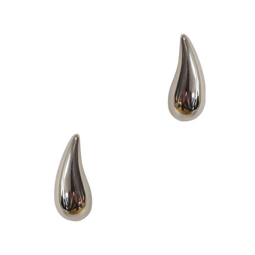 Fabienne Long Waterdrop post earrings in silver
