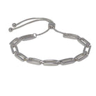 Fabienne Open Rectangle slider bracelet in silver