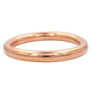 Thick, high-polish rose gold-tone round bangle.