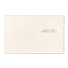Open card interior reading: you're the best, thank you so much!