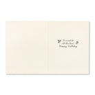Open card interior reading: it must be all the love! Happy birthday