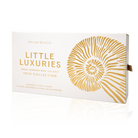Front of the white and gold Little Luxuries Great Barrier Reef Sea Salt gift box