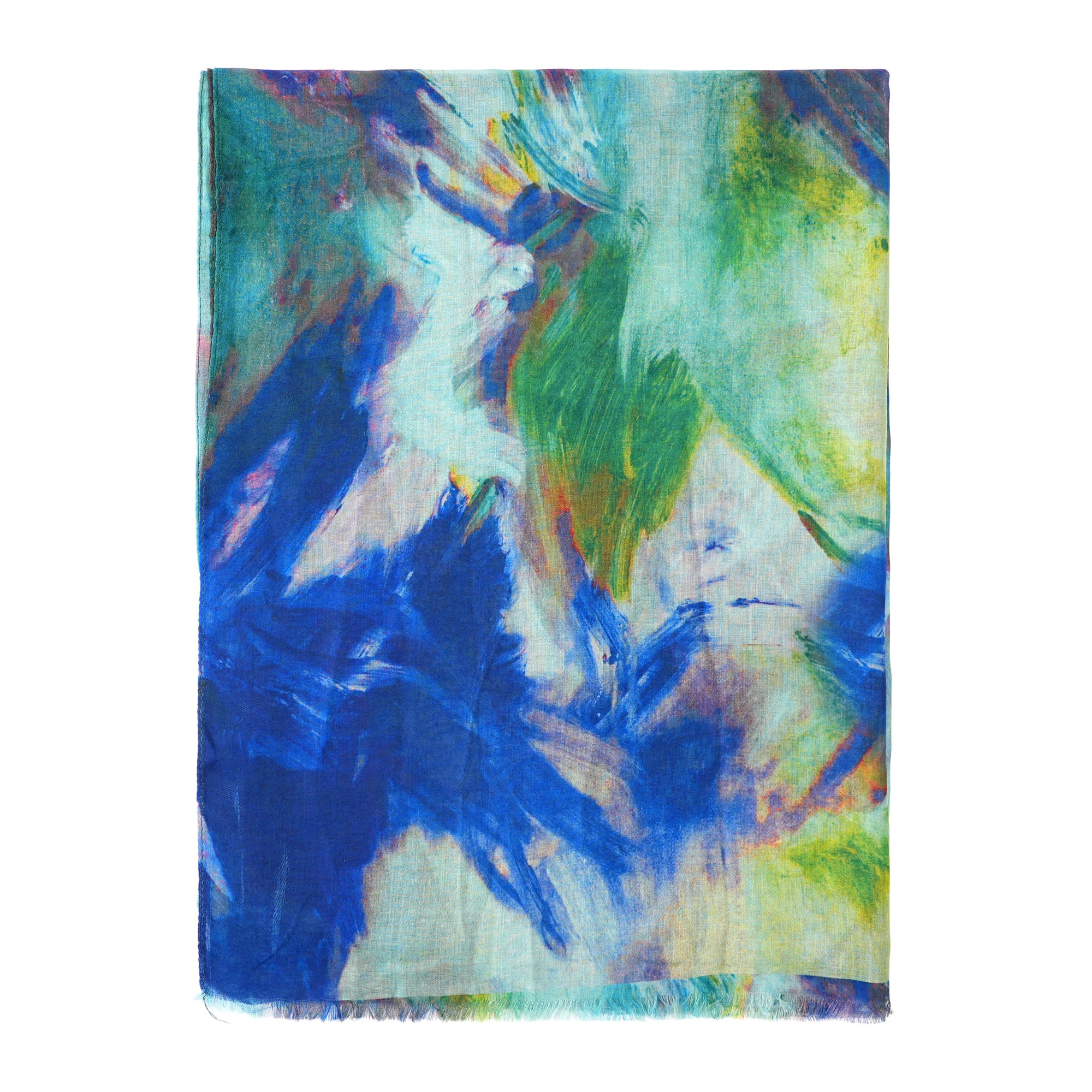 Flat view of the abstract brushstroke print