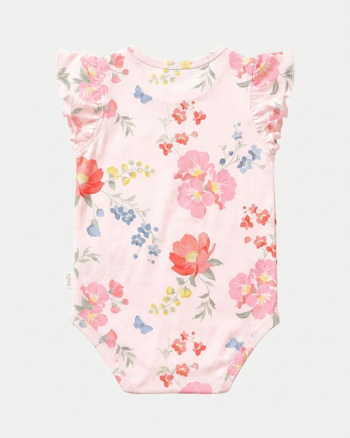 Back of the Wild Garden frill onesie