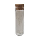 Selina sterling silver letter Y initial necklace in its cork-topped glass gift tube