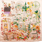 Silk Scarf Heloise Romantic Paris Cream- 50X50 CM