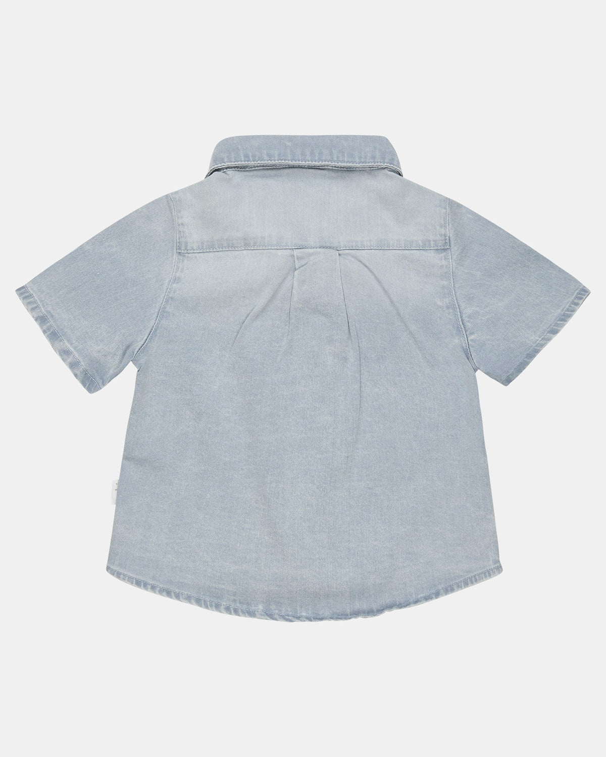 Back of the Indiana shirt showing the yoke and centre pleat