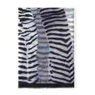 Flat view of the zebra-stripe print