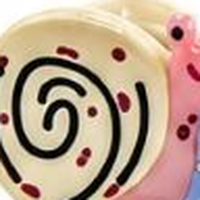Swatch: Black Swirl snail hair clip