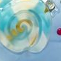 Swatch: Blue snail hair clip
