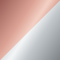 Rose gold and silver split swatch