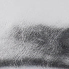 Close-up of the crinkled metallic silver finish