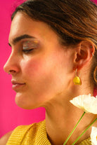 Palm Earring - Yellow