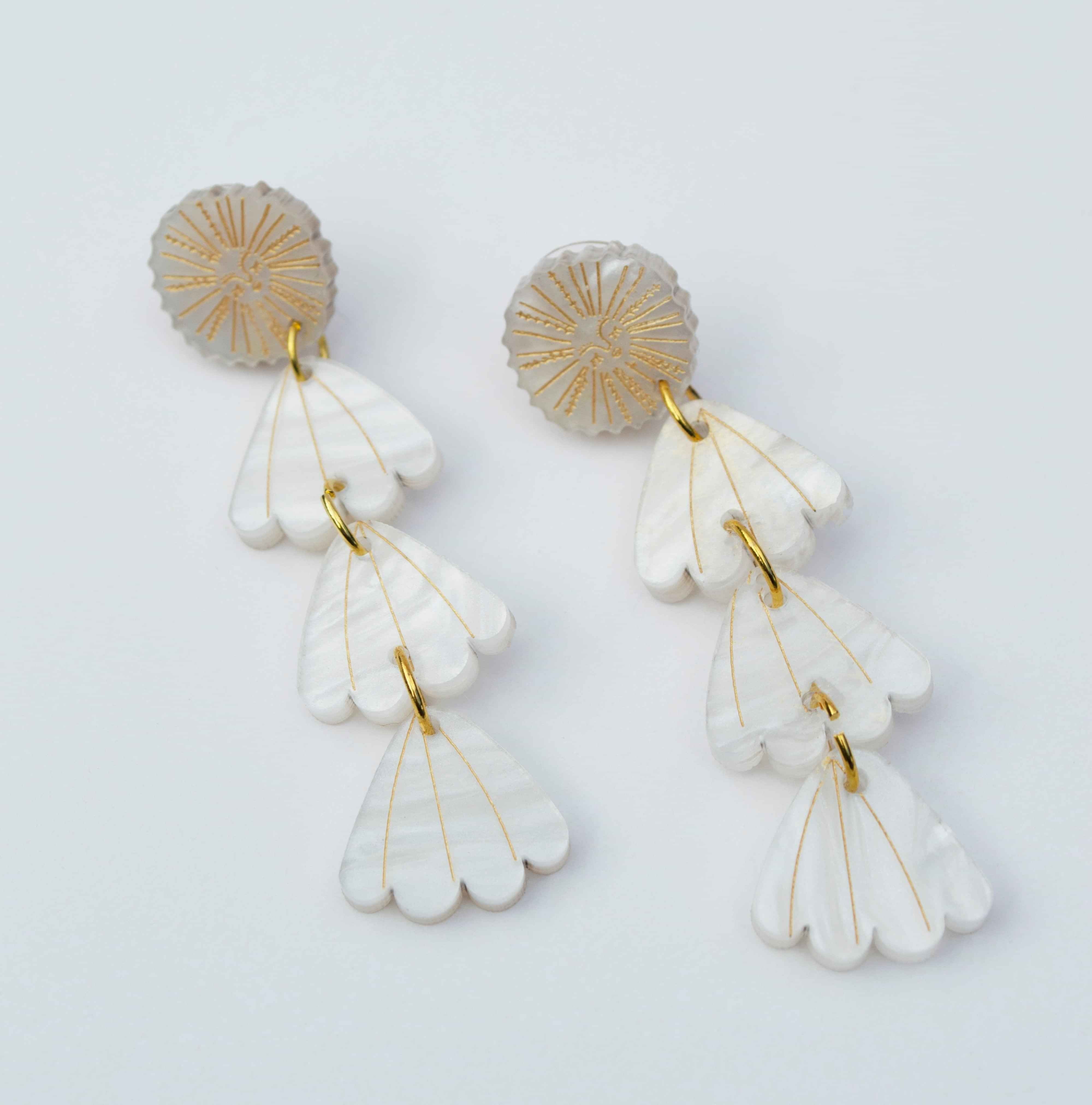 Sunbeam Earring - Pearl