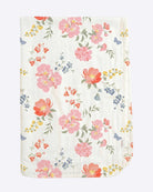 Close-up of the folded Wild Garden wrap and its print
