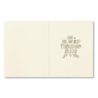 Open card interior with the hand-drawn message: and a hundred thousand hugs