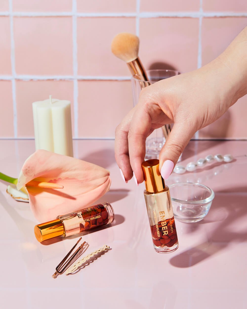 Ember Crystal Perfume Roller - Purple Merchant