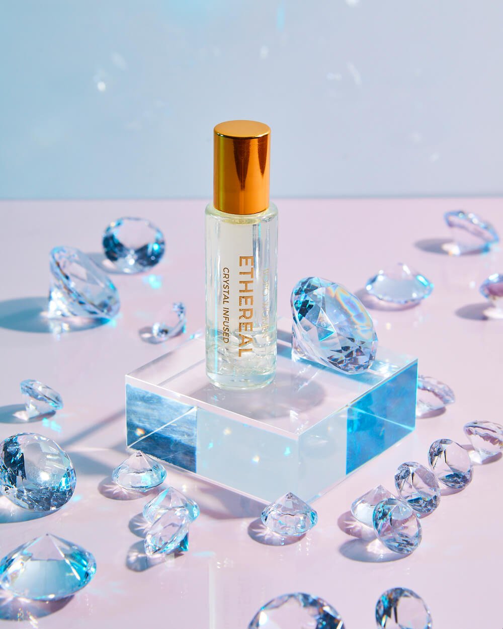 Ethereal Crystal Perfume Roller - Purple Merchant